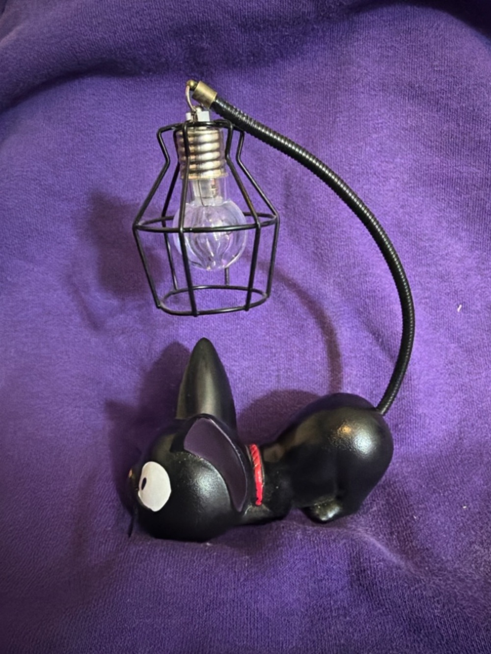 Kiki’s Delivery Service Jiji Cat Lamp | Studio Ghibli Black Cat Light Decor💜🖤